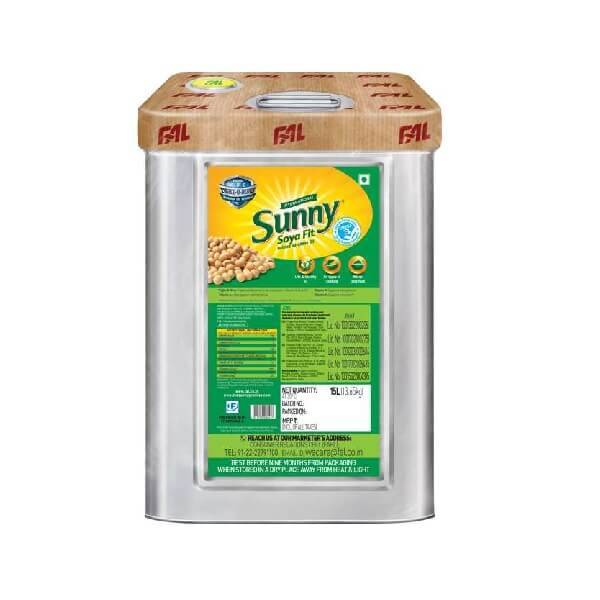 Sunny Soya Fit Refined Soyabean Oil Tin